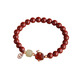 Yidaiers Fuling Snake Cinnabar Armband des Jahres der Nation Hetian Jade Rote Achate Schlangenjahr