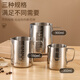 Nengchujia Latte Art Cylinder Stainless Steel Coffee Latte Art Cup Coffee Machine Matching Milk Foam Cup with Scale Fancy Tip Cup 350ml 550ml Latte Art Cup Steel Stamped Scale