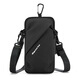 L&M running mobile phone arm bag single room cross-body bag unisex wrist bag sports fitness equipment mobile phone waterproof arm bag black