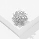 QUAMER gold store high-end luxury atmospheric rotating snowflake brooch 2023 new trendy brooch brooch 100 silver snowflakes