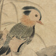 
The picture of the old lotus and mandarin ducks in Zhangzhong, the Yuan Dynasty. The scroll of ancient flowers and birds. The picture of the literati's replica of the ancient paintings and hanging paintings. The picture of the autumn tree and junction of the Yuan Dynasty. 12602. 40X84 ​​cm (stained by spray paintings) The mounting of milky white vertical scroll (Xuanxiu)