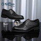 Goldlion Men's Shoes Formal Business Casual Shoes Comfortable Lightweight Breathable Fashion Leather Shoes 58083057101A Black Size 43