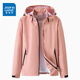 Jeanswest Hooded Jacke Herren Frühling und Herbst Einfache Freizeitjacke Herren Lose vielseitige Jacke Laden Sie Top Herren- und Frauenkleidung 6628 Schwarz [Männerstil] 2xl