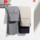 皮尔卡丹（pierre cardin）夏季休闲裤男薄款修身弹力运动冰丝凉感易打理抗皱商务西|裤子男 黑色724  32