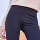 GOELIA black petite pants worn outside fleece knit slimming tight elastic bottoming yoga pants magic pants 1ADC1I010 00B black XS