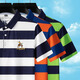 Meister Polo-Männer langärmelte T-Shirt Cotton Revers Top Business Casual Striped Polo Shirt mit mittleren Alter Frühling und Herbst 3882 Weiß [Sommerdünnstil] 2xl
