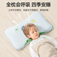 Betis baby pillow for all seasons 0-4 years old baby kindergarten height adjustable breathable neck pillow children's pillow Bart Dinosaur three-core stepped neck protection animal recommended 0-4 years old 50 30cm