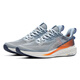 361 degree sports shoes men's shoes flying fish summer mesh breathable contrast color gradient running shoes shock-cushioning wear-resistant body measurement shoes blue mist gray/fluorescent strong orange 43
