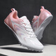 Difuni track and field spikes for female professional sprint students high school entrance examination competition spike shoes for girls long jump candidates track and field running shoes white powder eight spikes standard size 38
