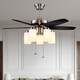 Van de ventilateur XMSJ Restaurant européen Restaurant de plafond Simple Ventilateur de plafond Light Chinois salon Light Antique Chandelier 1049 42 pouces 1049 (Pull Corde Control / Source Light Avided)