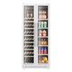 BAIKAILUN double-door red wine cabinet with integrated white double-door ultra-thin removable air-cooled frost-free constant-temperature wine cabinet for household tea beverages, white wine, and wine fruit preservation refrigerated display cabinet 1.78 meters (white) dual temperature red wine ice bar 320L thin