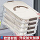 Meikejie Dumpling Box Frozen Dumplings Multi-layer Refrigerator Food Storage Box Frozen Chaos Box Household Dumpling Tray Preservation Box EU Maternal and Infant Grade Thickened PP Milk Coffee Anti-sticking and Anti-cracking Default Two layers and one cover can hold 132 pieces to lock freshness