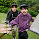 Chaqueta de carga de Zuoxi Boy Chaqueta para niños Spring and Autumn 2025 New Boy Estilo impermeable Tendencia de ropa de otoño Purple 130