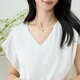 
Misiyang 2024 summer new simple high-end elastic double-joe dress waist-hugging mulberry silk A-line skirt 3291 pearl white L