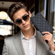 Williampolo Kaiser Paul Wallet Herren Langstil großer Kapazität Kupplung Fashion Business Herren Hände Vatertag Geschenke an Papa Black- [Counter Gift Box]