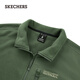 Skechers men's and women's knitted velvet comfortable insulated windbreaker sweatshirt L424M039 thyme green/031F M
