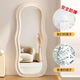 Santoborough Ganzkörperspiegel in Ins Stil Schlafzimmer mit Boden und Decken Spiegel Tanz Dressing Spiegel HD Undeformierte Schlafzimmer Schlafzimmer Schlafzimmer schlampiger Spiegel [Perle White Samtbeutelsty