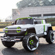 
Weini children's electric car, children's four-wheel pickup truck, off-road vehicle, boys and girls can sit on remote control toy car, large children's car, light gray + 14A super battery + soft seat + hard wheel, 775 dual-wheel drive large motor + Bluetooth music