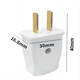 Supercloud Plug/Power Plug Socket 2 Plug 10A 2 Pack
