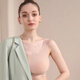 Suican anti-exposure ice silk thin summer base bra anti-see-through underwear vest cool fabric fat mm breast-covering seamless clothing anti-see-through underwear vest light skin color 1 piece XL recommended 110-140 Jin Jin equals 0.5 kg