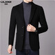 LILANZ Men's Wool Suit Men's 2025 Autumn and Winter Business Casual Woolen Coat Suit No-Iron Men's Jacket Black M 170