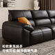 
Gujia Home Light Luxury Style Piano Key Modern Top Cowhide Sofa Living Room 2025 New Large Sitting Deep Feather 1307/1381 Standard Edition 1307 [Black] Three-person 2.81m