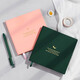 Simple square notebook notebook, high-value ins style horizontal line postgraduate entrance examination notepad manual manual for female college students, special excerpt reading diary creative custom square 12004/small peach powder