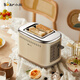 Bear Toaster Toaster Fully Automatic Household Small Stainless Steel Multifunctional Toaster 2-Slice Breakfast Artifact 6-speed Double-sided Baking Widened Grilling Slot Upgraded All-Steel Body DSL-C02M6