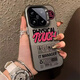 Mi jingmi anglais simple adapté à xiaomi 13 case de téléphone mobile nouveau Redmi K60 Supreme Edition Xiaomi 14 set note12 package complet Civi4pro Redmi K70 mètres IMD Color Silver-Black-SQ16852