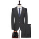 SEVEN 7 Seven brand men's suit suit spring and autumn slim fit simple business casual two-piece suit dark gray L 175