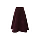 LULUALWAYS I Love Lulu 24 Winter New Style Fashionable Lady High Waist Umbrella Skirt Long Skirt Women Purple XL