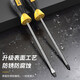 Screwdriver set, strong magnetic cross, 2 pieces, 6*100mm flat-blade screwdriver, household repair tool set, 6*100, 6*100, cross, screwdriver, two pieces