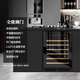 Seclusion and Fame inverter ultra-thin sideboard wine cabinet embedded red wine cabinet constant temperature wine cabinet constant temperature and humidity cigar cabinet tea beverage refrigerator built-in bar wine cabinet handle-free single temperature wine cabinet/frequency conversion/electric defogger door 41 bottles