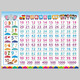 Kinpton Children's connaît le numéro 1 100 Acceptation Éducation précoce maternelle Zero Fondation Numéro d'illumination des enfants Autocollant mural compréhension