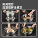 Cui Dahuang 304 stainless steel basin sieve 2-piece set, enlarged vegetable basin and basin, seasoning, marinated meat basin, rice sieve, 32cm 2 pieces