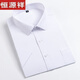 Hengyuanxiang algodón puro camisa de manga corta de verano para hombres de mediana edad femenina a rayas de mediana edad, uso formal fácil de cuidar para la camisa de negocios anti-wrinking anti-wrinking DX6623 m referencia 90-110Jin [Jin equivale a 0.5 kg]