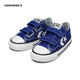 Converse Converse Infant Low-top Canvas Shoes Autumn New Children's Double Velcro Casual Shoes Blue 23 Recommended Foot Length 14cm