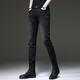 Jeep Spirit Jeep Jeep Jeep Men's Spring y Summer Nuevo American American Trendy retro ajustado ajustado Slim Slim Long Pants 1048 Negro 32 [Two Foot Five]