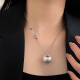 Yinruitai S925 sterling silver cloud foo bean necklace for women niche design retro new Chinese style clavicle chain necklace xl1342 925 silver
