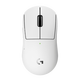 Logitech (G) wireless mouse GPW 4th generation Suzaku wireless competitive ergonomic gaming mouse Shitwang 4th generation RGB lighting custom macro lightweight mouse as a gift for boyfriend suitable for small hands GPW puppy white + desk pad + charging base + mouse box