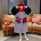 Children's pajamas autumn and winter boys' coral velvet thickened pajamas, medium and large children's boys' hooded winter bathrobes, home clothes EDL-6632 Capibala 140 size 16, height 135-145 cm (60-70 Jin Jin is equal to 0.5 kg)
