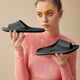 
LURAD summer indoor slippers for women soft sole couple home comfortable bathroom sandals for men black 44-45 (280)