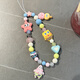 Fanxia Spongebob beaded mobile phone chain bag pendant decoration ccd pendant camera chain anti-lost keychain hanging chain for women