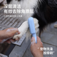 Pet bath brush massage brush foam bath integrated silicone scrub bath brush cat and dog cleaning combing massage brush pet bath brush - blue - 1
