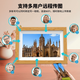 Huaqiangbei 32G hochauflösender digitaler Fotorahmen 10-Zoll-Smart-Touchscreen für elektronisches Heimfotoalbum, Mobiltelefon, kabelloses Push-Fotogeschenk, 10,1-Zoll-Holzfarbe, 32G + 128G-Karte