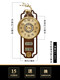 El nuevo reloj de pared de reloj de cobre de SANQIHU, sala de estar de reloj creatividad, nuevo estilo chino, atmosférico, calendario, cuelvina, cuartzo, muro de muro Movimiento silencioso LT-6189 Shell más otro