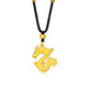 Tiansi Dragon Year Gold Zodiac Dragon Pendant 999 Pure Gold Zodiac Year 3D Hard Gold Dragon Mouth Necklace Clavicle Chain 9. Xiang