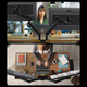 AOC Monitor Stand Desktop Lift Monitor Stand Arm Stand Bildschirm Stand Computer Desk Stand Home Office Computer Stand Am420plus (Grau)