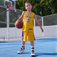 Nike (NIKE) official boys Los Angeles Lakers ICON NBA kids shorts summer sports pants HJ7716 728 Amarillo yellow 120 M