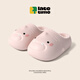 LATE TIME2025 autumn and winter new style little cute shark gradient children's cotton slippers for boys and girls indoor waterproof and warm baby cotton slippers white blue gradient 18 cm inner length 180 suitable for feet about 17cm long